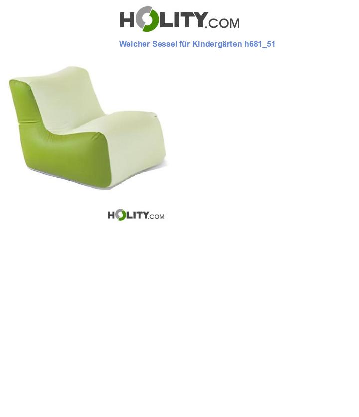 Weicher Sessel für Kindergärten h681_51