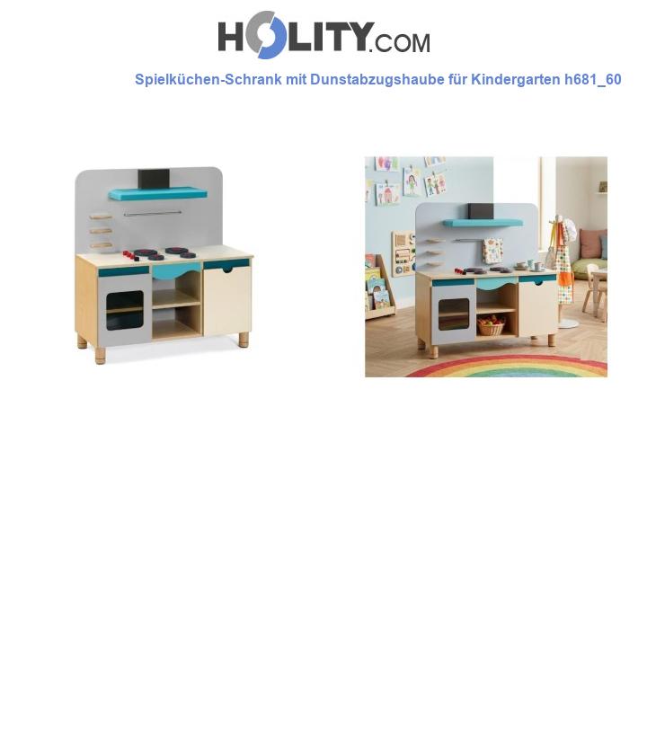 Spielküchen-Schrank mit Dunstabzugshaube für Kindergarten h681_60