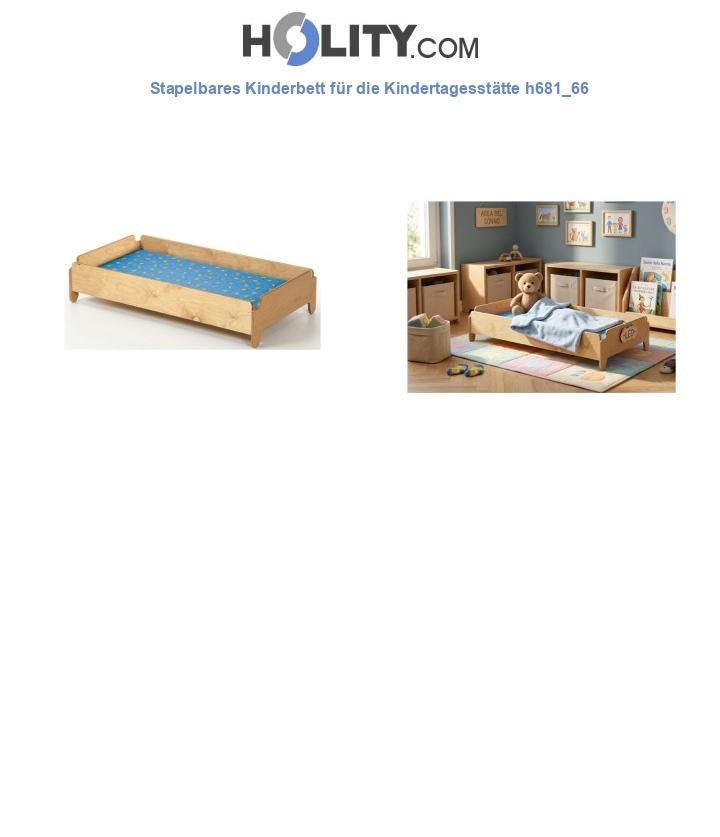 Stapelbares Kinderbett für die Kindertagesstätte h681_66