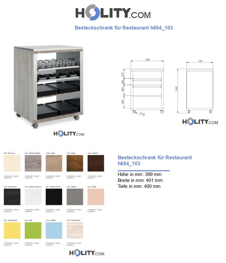 Besteckschrank für Restaurant h684_103