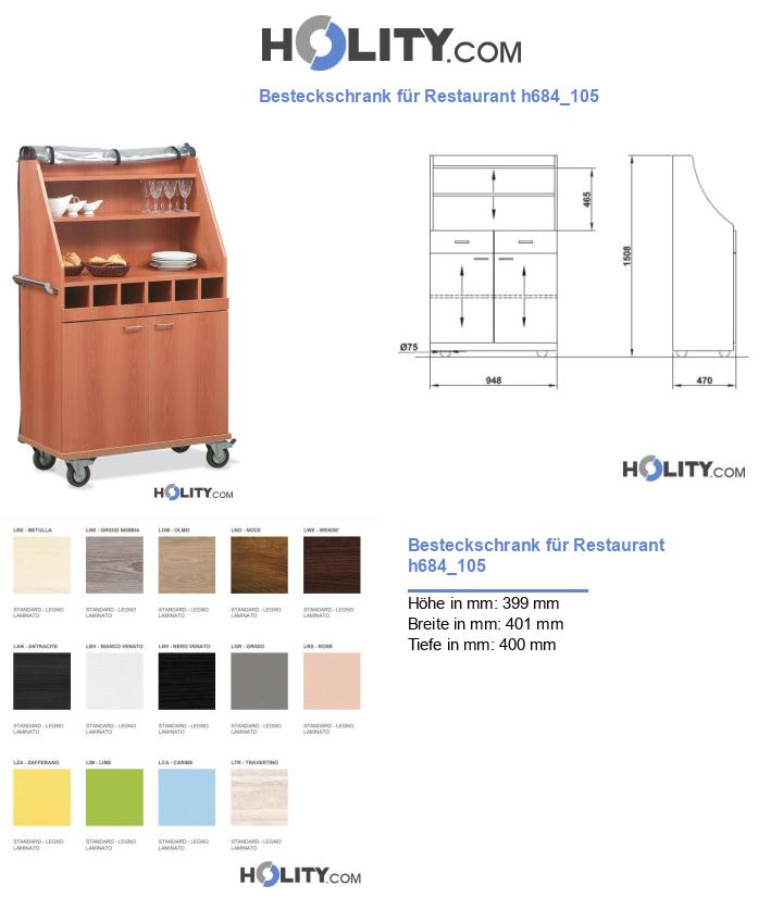 Besteckschrank für Restaurant h684_105