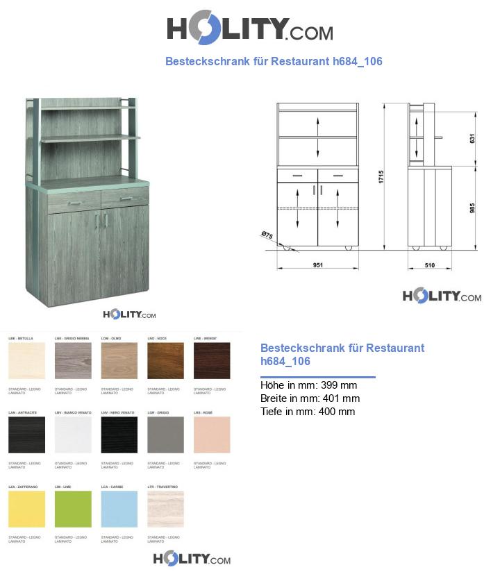 Besteckschrank für Restaurant h684_106