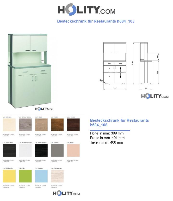 Besteckschrank für Restaurants h684_108