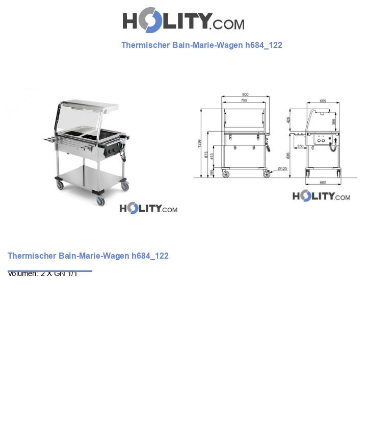 Thermischer Bain-Marie-Wagen h684_122