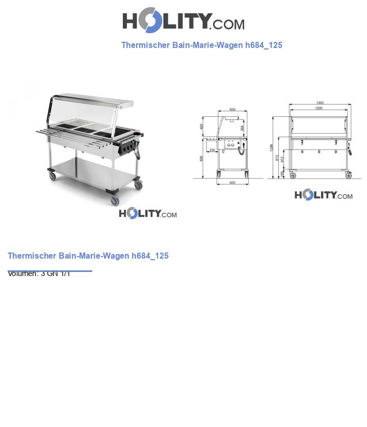 Thermischer Bain-Marie-Wagen h684_125