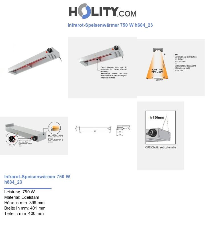 Infrarot-Speisenwärmer 750 W h684_23