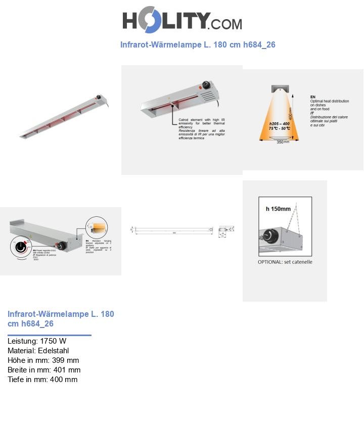 Infrarot-Wärmelampe L. 180 cm h684_26