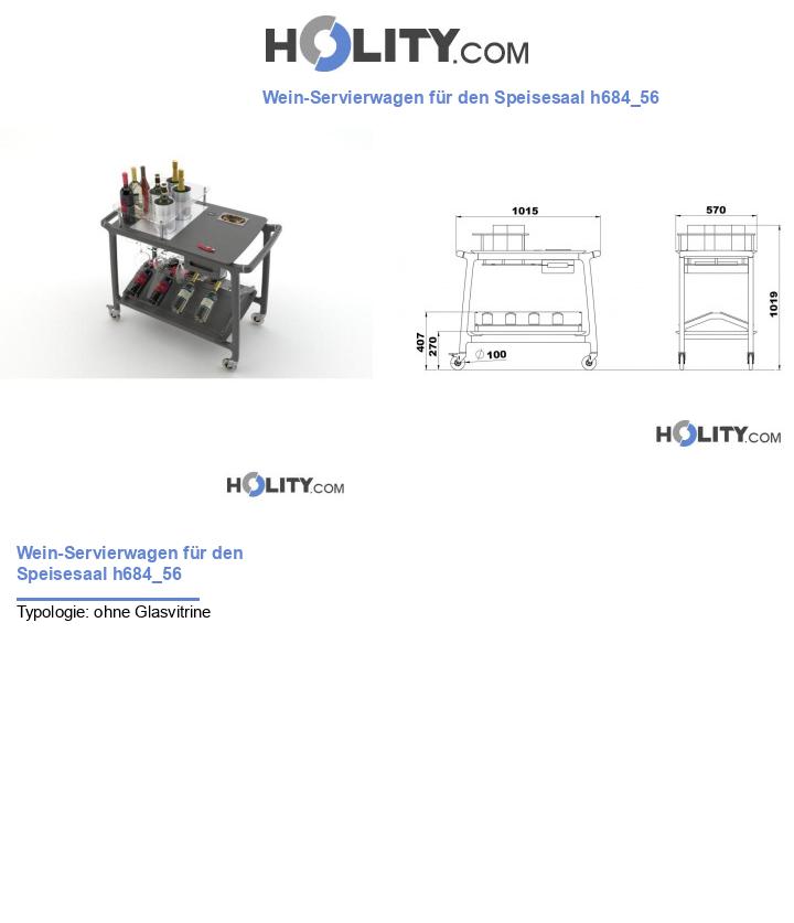 Wein-Servierwagen für den Speisesaal h684_56