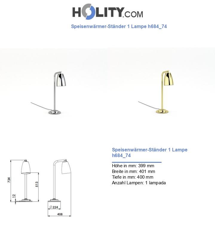 Speisenwärmer-Ständer 1 Lampe h684_74