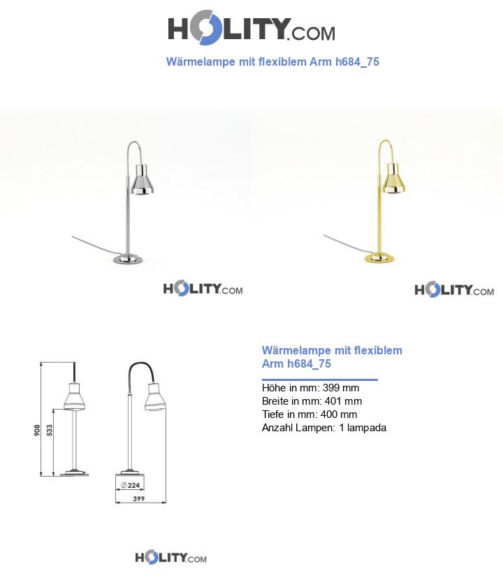 Wärmelampe mit flexiblem Arm h684_75