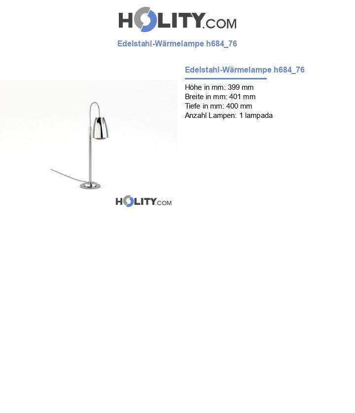 Edelstahl-Wärmelampe h684_76