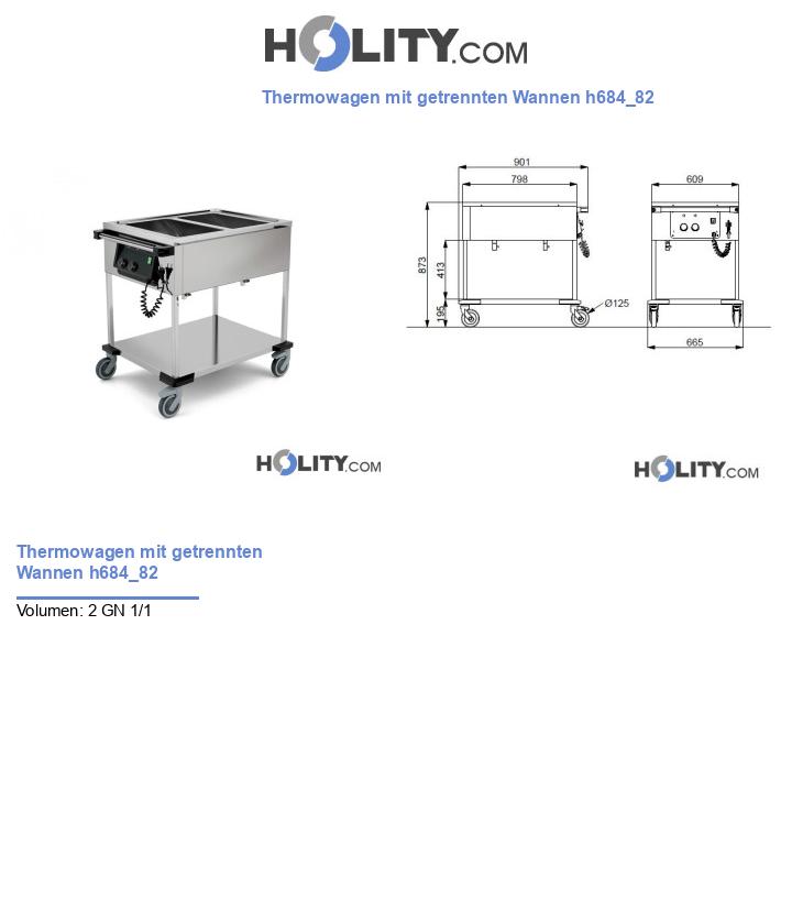 Thermowagen mit getrennten Wannen h684_82
