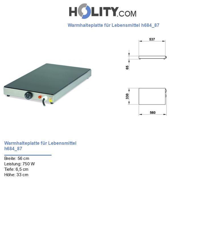 Warmhalteplatte für Lebensmittel h684_87