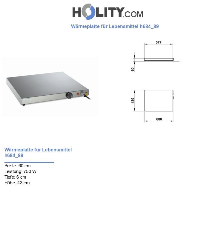 Wärmeplatte für Lebensmittel h684_89