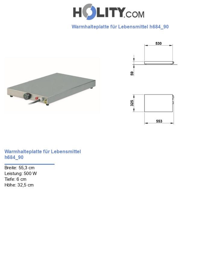 Warmhalteplatte für Lebensmittel h684_90