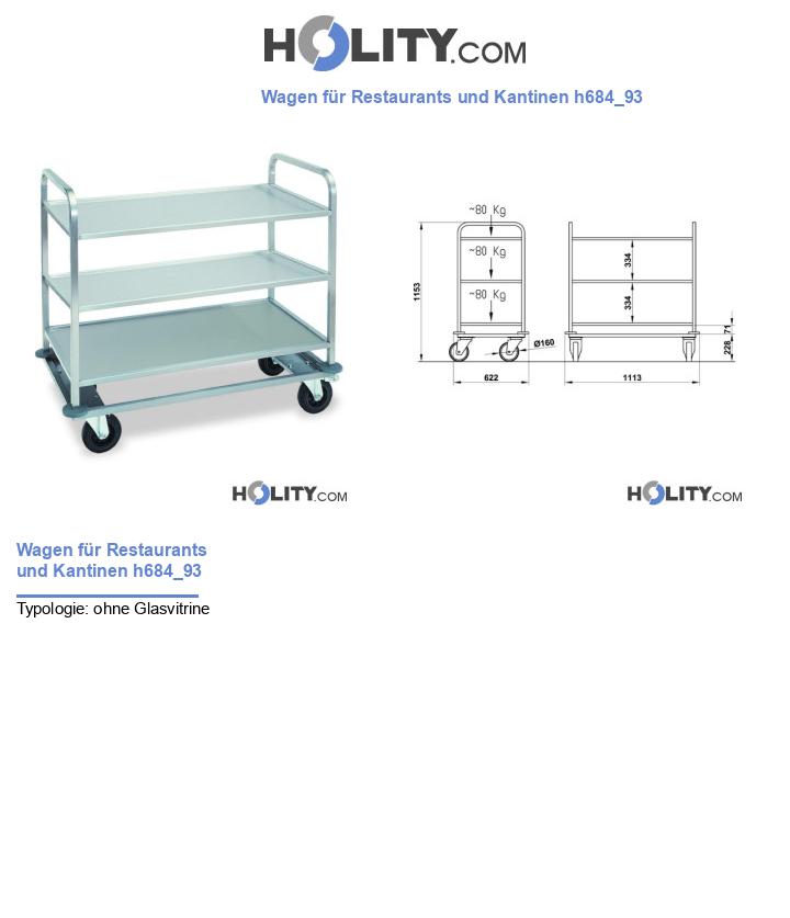 Wagen für Restaurants und Kantinen h684_93