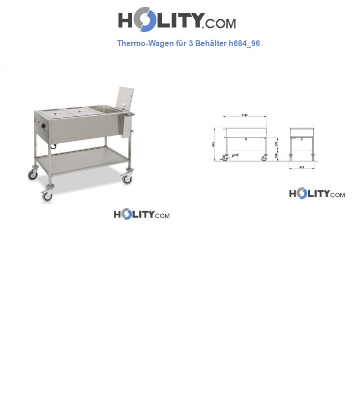 Thermo-Wagen für 3 Behälter h684_96