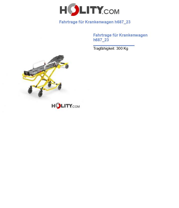 Fahrtrage für Krankenwagen h687_23
