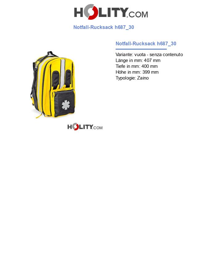 Notfall-Rucksack h687_30