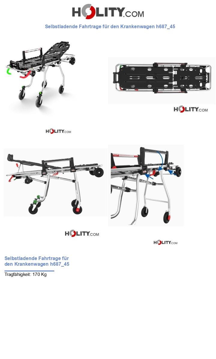 Selbstladende Fahrtrage für den Krankenwagen h687_45