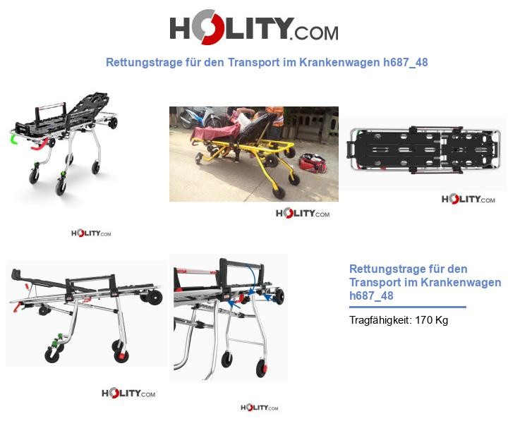 Rettungstrage für den Transport im Krankenwagen h687_48