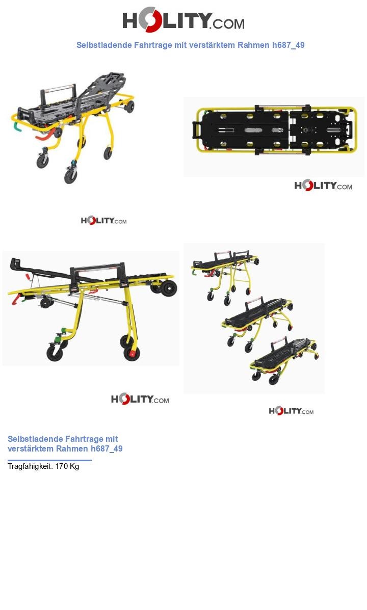 Selbstladende Fahrtrage mit verstärktem Rahmen h687_49