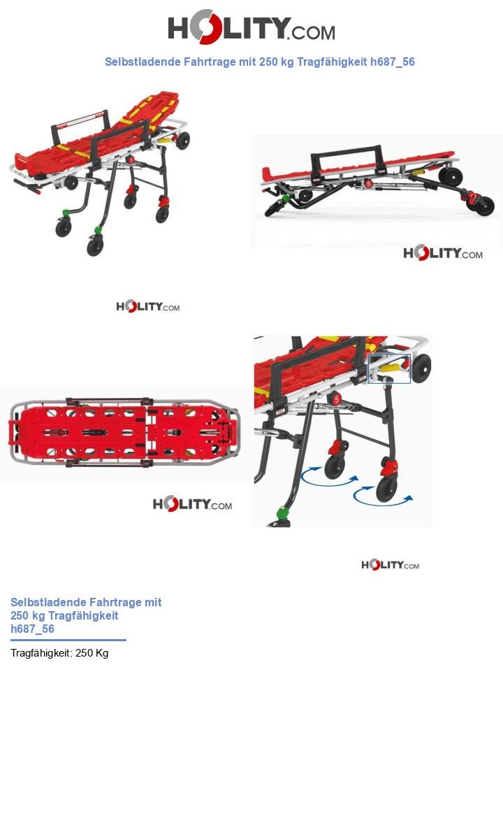 Selbstladende Fahrtrage mit 250 kg Tragfähigkeit h687_56