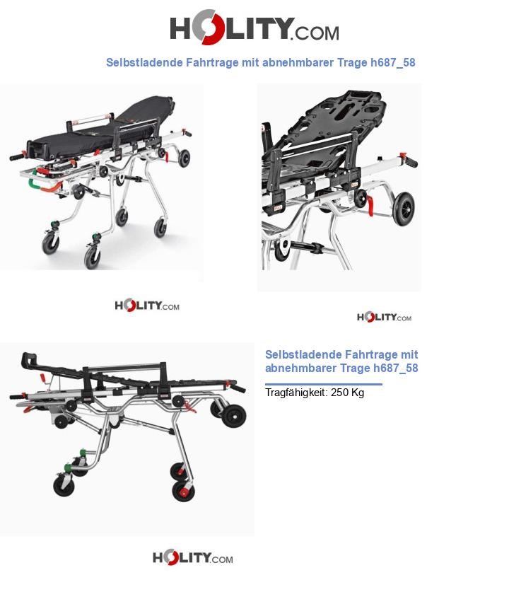 Selbstladende Fahrtrage mit abnehmbarer Trage h687_58