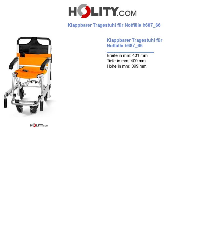 Klappbarer Tragestuhl für Notfälle h687_66