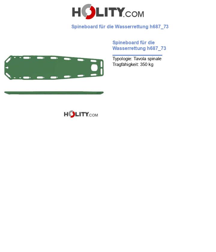 Spineboard für die Wasserrettung h687_73