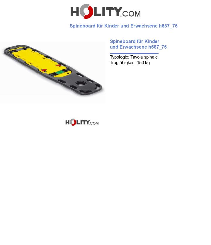 Spineboard für Kinder und Erwachsene h687_75