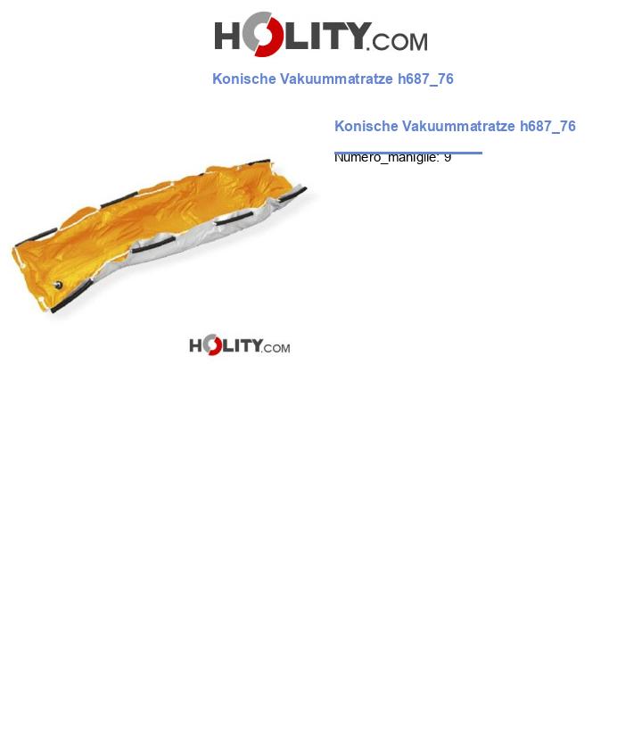 Konische Vakuummatratze h687_76