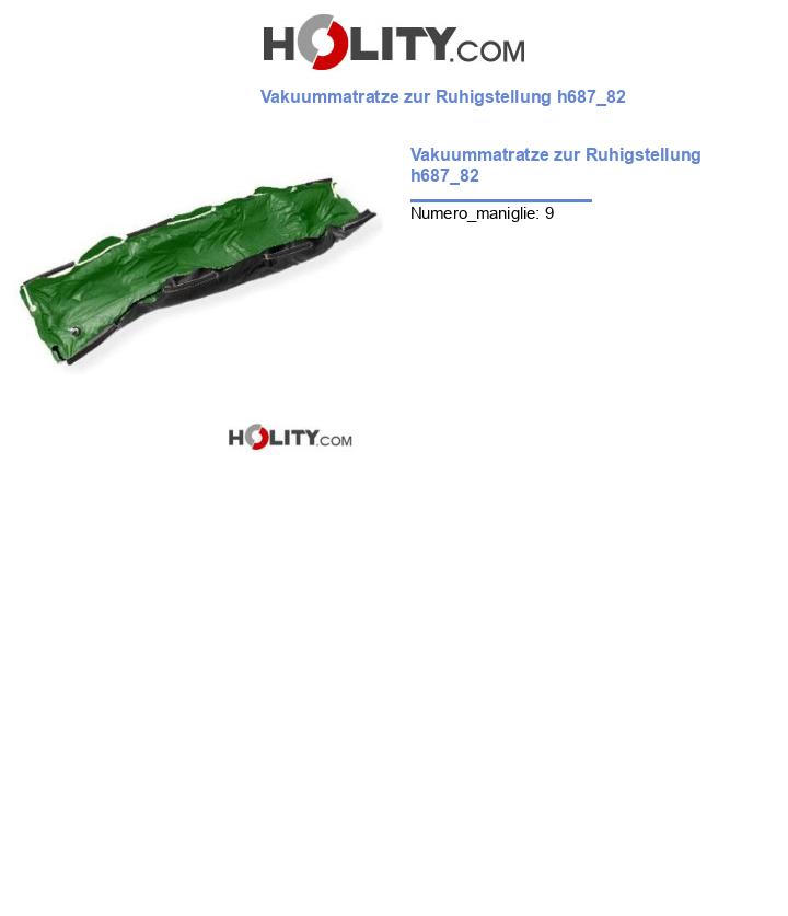 Vakuummatratze zur Ruhigstellung h687_82