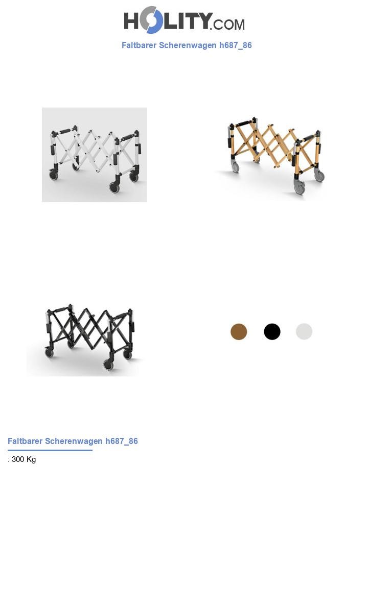 Faltbarer Scherenwagen h687_86