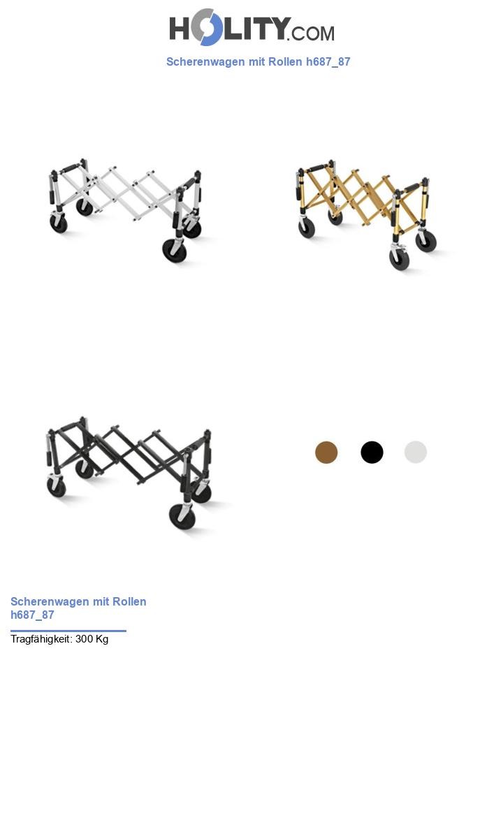 Scherenwagen mit Rollen h687_87