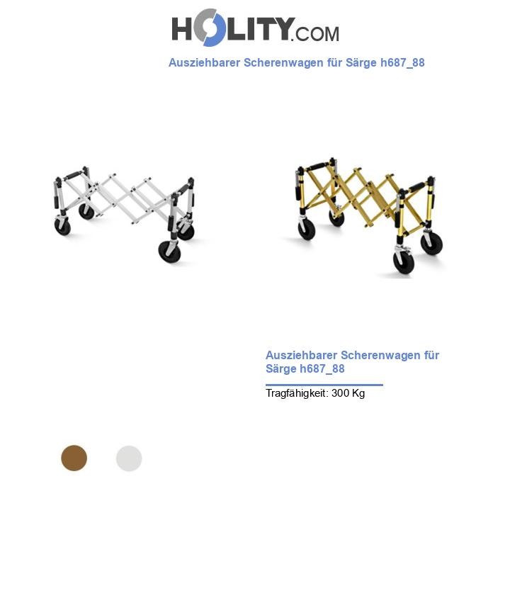 Ausziehbarer Scherenwagen für Särge h687_88