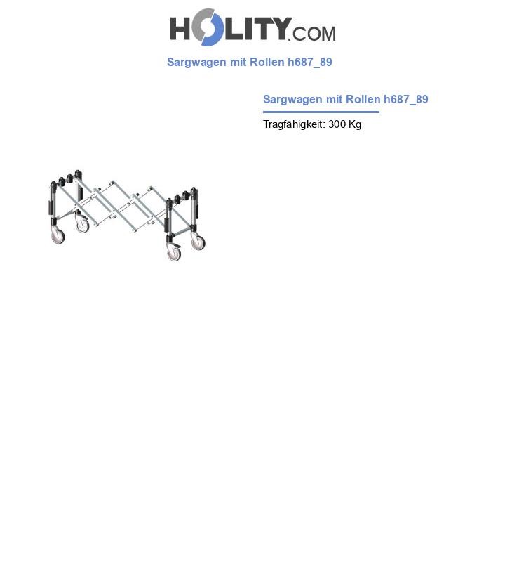 Sargwagen mit Rollen h687_89