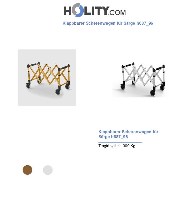 Klappbarer Scherenwagen für Särge h687_96