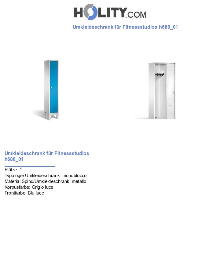 Umkleideschrank für Fitnessstudios h688_01
