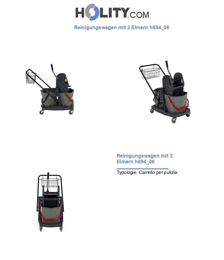 Reinigungswagen mit 2 Eimern h694_06