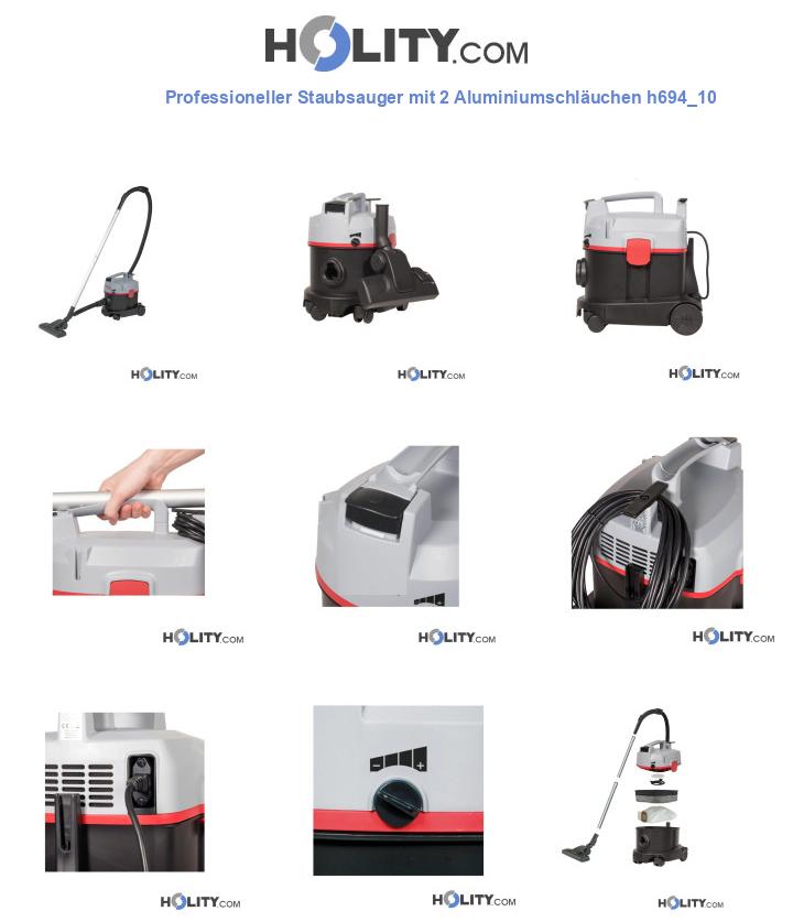 Professioneller Staubsauger mit 2 Aluminiumschläuchen h694_10