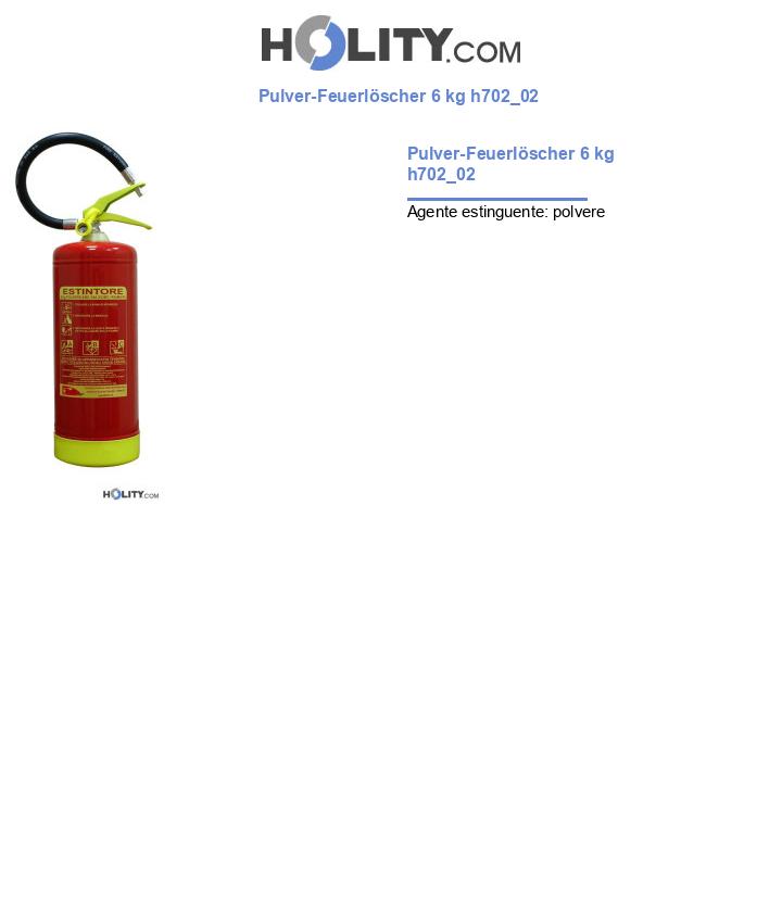 Pulver-Feuerlöscher 6 kg h702_02