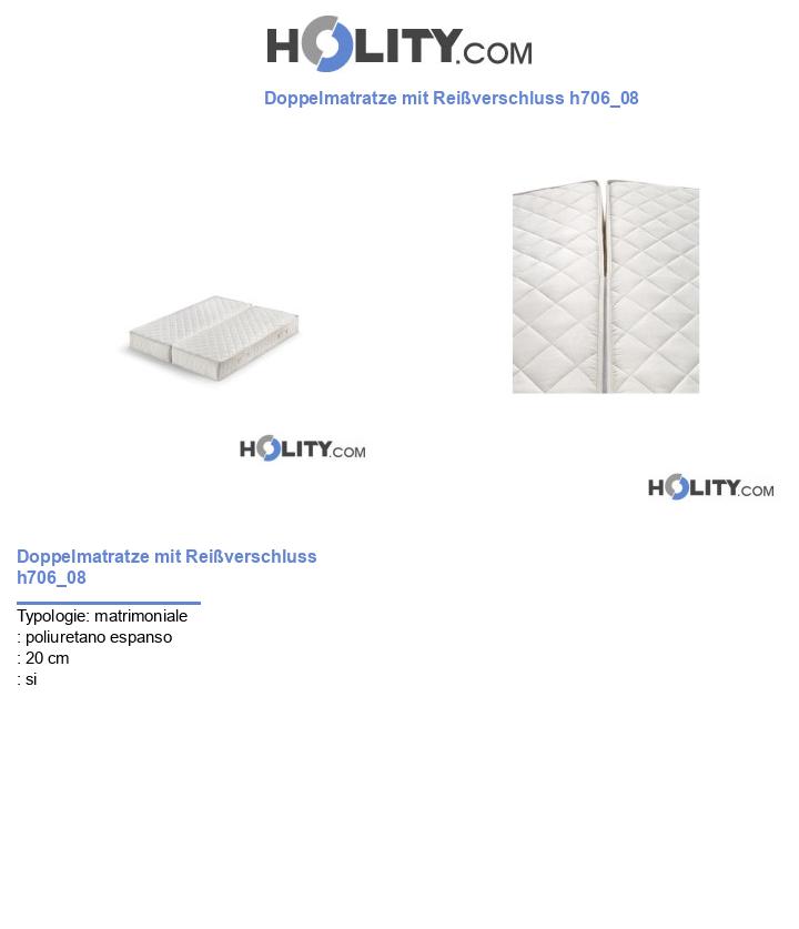 Doppelmatratze mit Reißverschluss h706_08