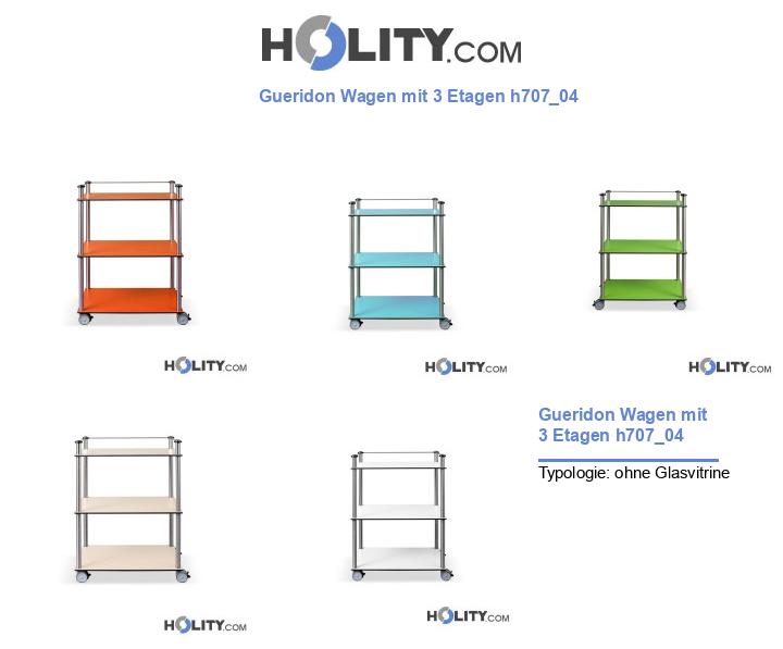 Gueridon Wagen mit 3 Etagen h707_04