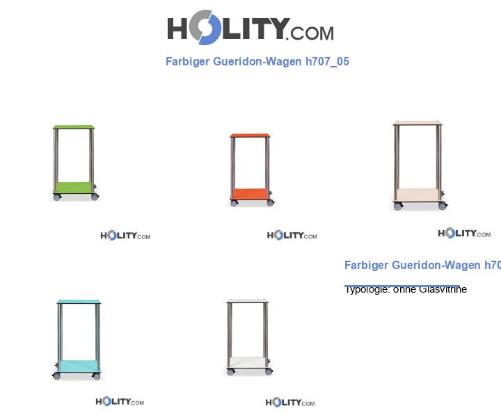 Farbiger Gueridon-Wagen h707_05