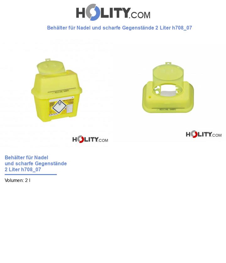 Behälter für Nadel und scharfe Gegenstände 2 Liter h708_07