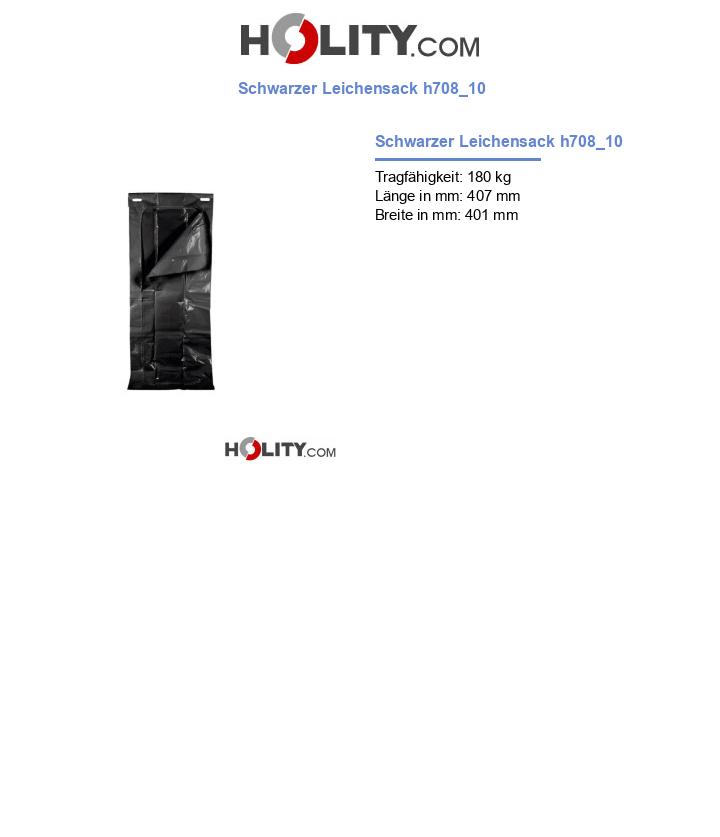 Schwarzer Leichensack h708_10