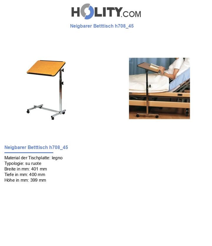 Neigbarer Betttisch h708_45