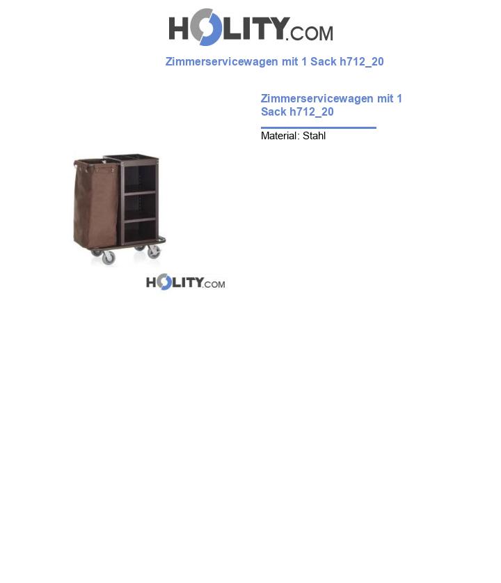 Zimmerservicewagen mit 1 Sack h712_20
