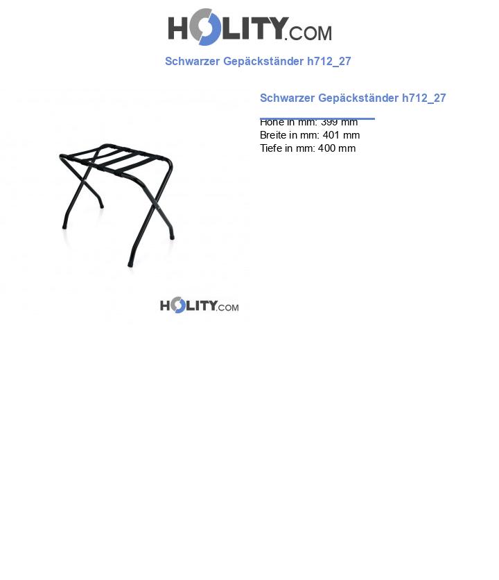 Schwarzer Gepäckständer h712_27